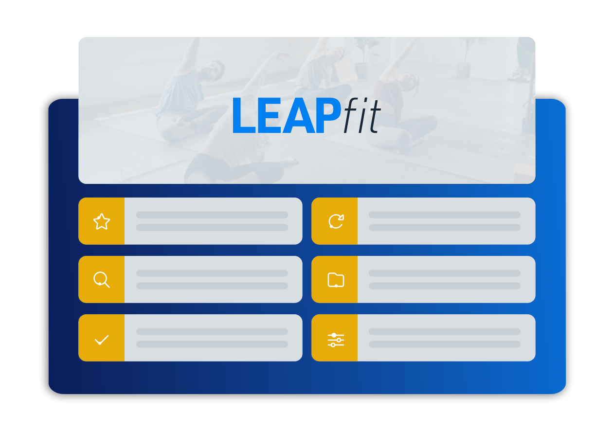 LEAPfit dashboard displaying multiple project requests, organized for streamlined tracking and management